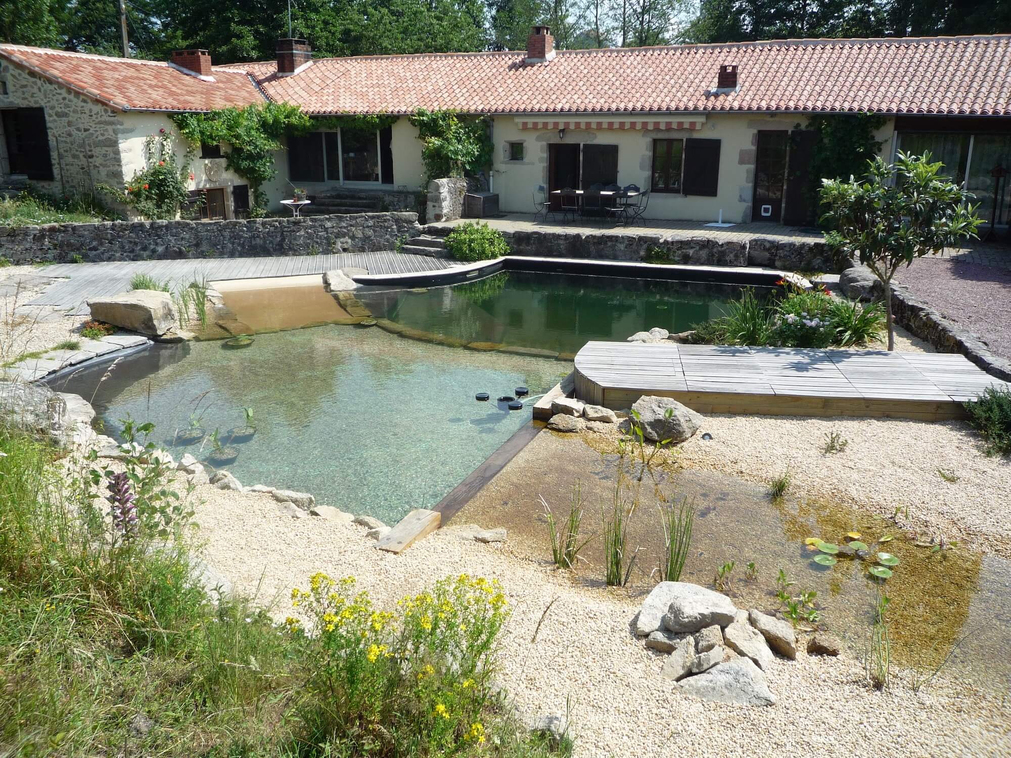 Création d'un bassin de baignade naturel